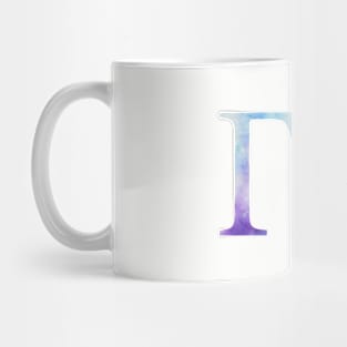 Gamma Blue Watercolor Letter Mug